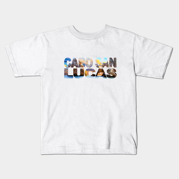 CABO SAN LUCAS - Mexico Famous Arch Sunset Kids T-Shirt by TouristMerch